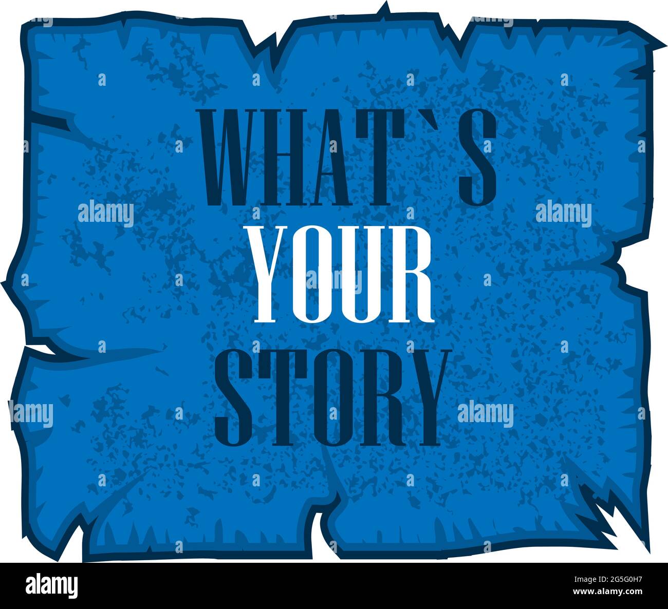 Word, writing WHAT`S YOUR STORY. Vector illustration concept for telling personal past experiences Stock Vector